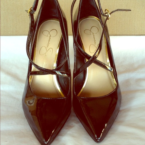 Jessica Simpson - Black Patent Leather Heels