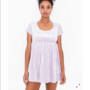 American Apparel Velvet Babydoll Dress
