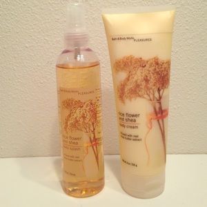 B&bw rice flower and Shea set