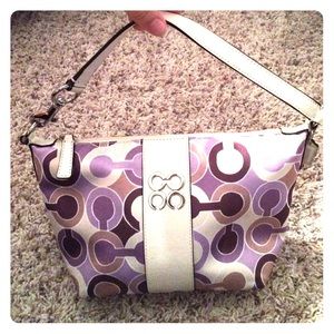 Authentic small coach shoulder bag