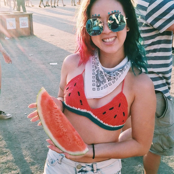 Watermelon crochet top!