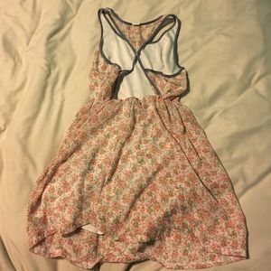Backless Floral Spring Summer Dress