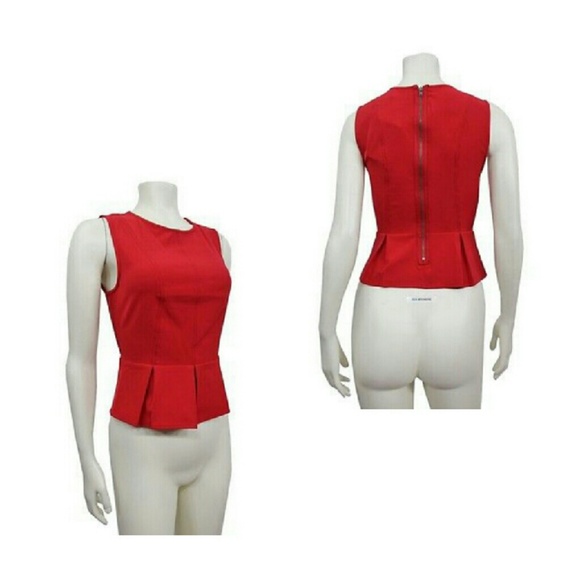 NWT Urban Outfitters Kimchi Blue peplum top Sz XS - Picture 2 of 3