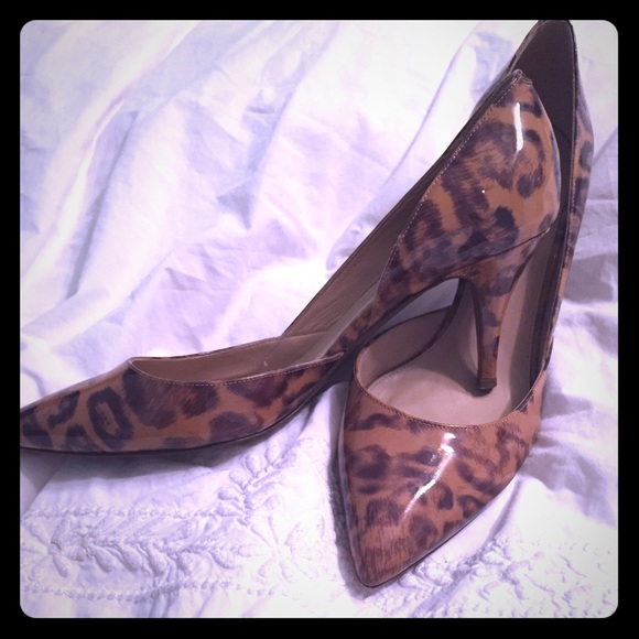J Crew leopard heels