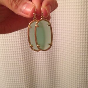 Kendra Scott Elle's in seafoam blue/green :)