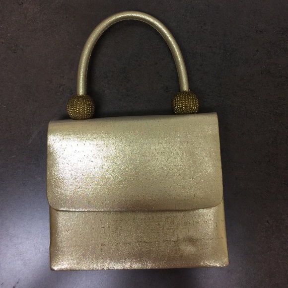 Small gold evening bag - Picture 1 of 4