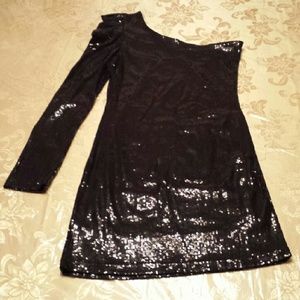 Black dress with sequins