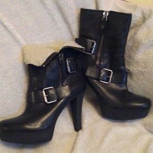 NEW 💞💞9 West sz 8 Black leather boots