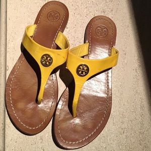Tory Burch yellow sandals size 7M