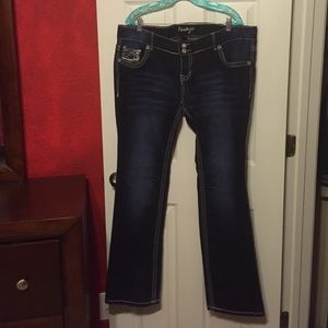 Amethyst Jeans Skinny Flare size 18 **no trades**