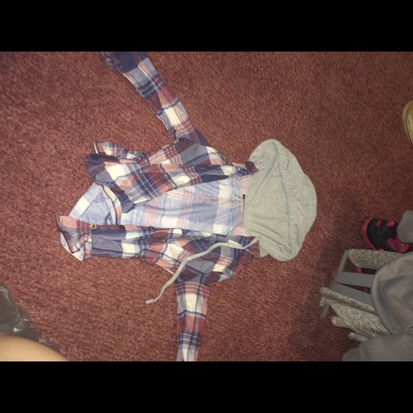 Button up hoodie