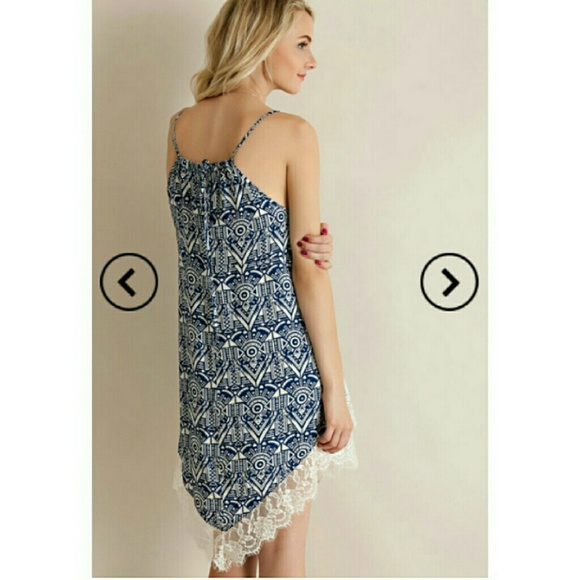 Lace detailed summer dress. - Picture 3 of 4