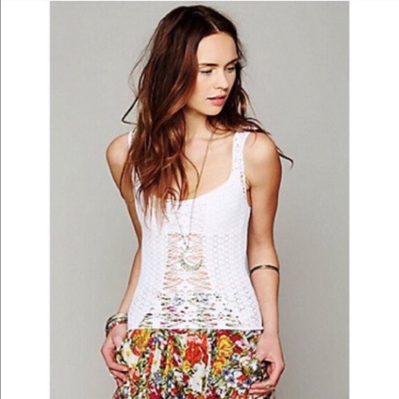 Free People Cutwork Tank