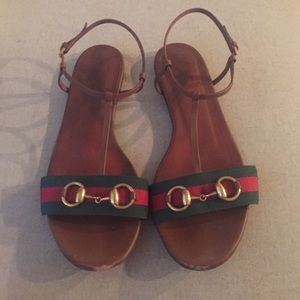 Gucci Web T-strap sandal