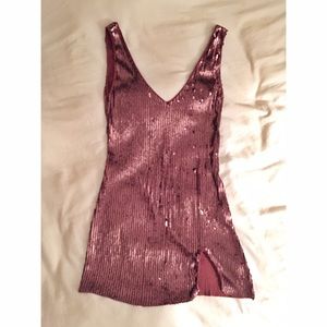 Free People Sequin Slip Dress