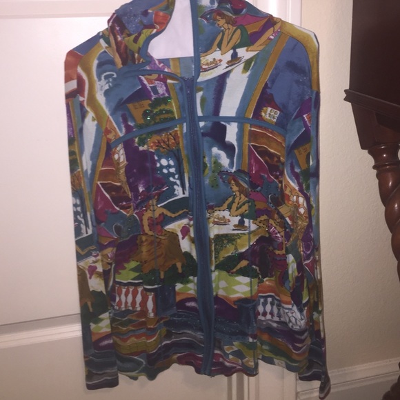 A lightweight shirt with some beaded detail.