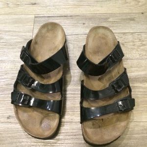 Black birkenstock birkis size 41 narrow...