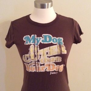Juicy Couture Tee-My dog is cuter
