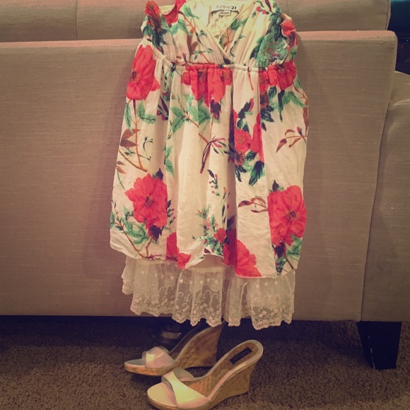 Floral forever 21 dress💐💐