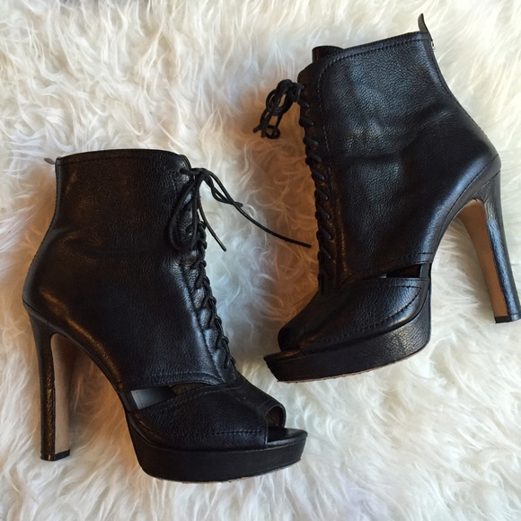 Vince Camuto Platform Lace Up Ankle Boots