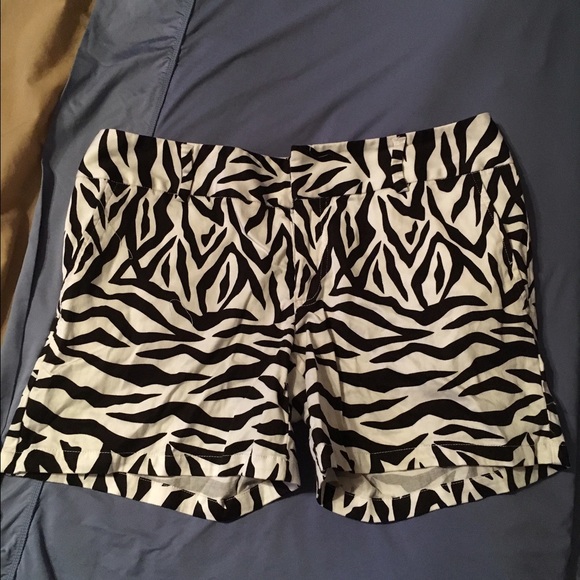 INC zebra dress shorts