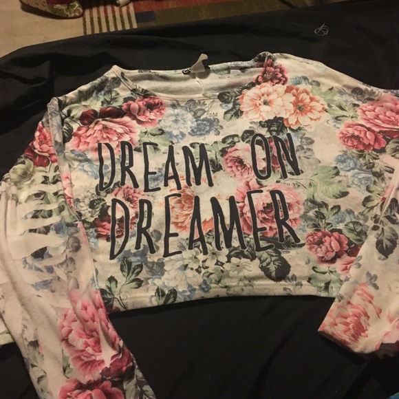 Floral shirt/sweater