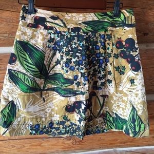 NWOT Anthropologie Floral Abstract Skirt Sz 6