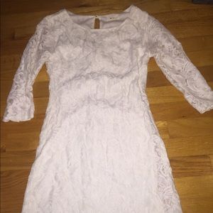 White lace dress