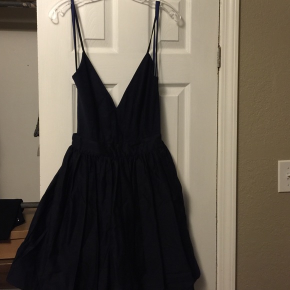 Dark blue apron dress