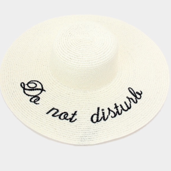 Do not disturb sun hat