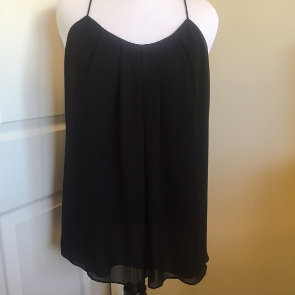 Black Chiffon Sexy Blouse