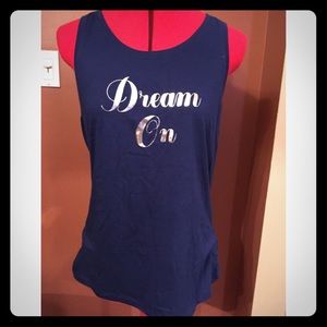 Navy "dream on" VS Pink tank top