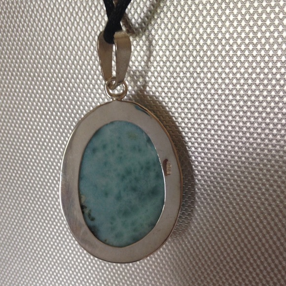 Larimar Sterling Silver .925 Pendant - Picture 3 of 3