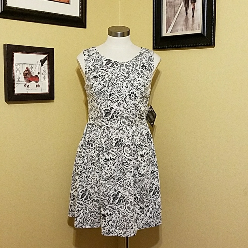 NWT BeBop Ivory holiday dress