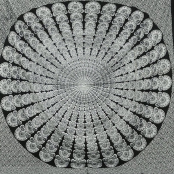 See through beach blanket boho mandala Indian - Picture 2 of 2