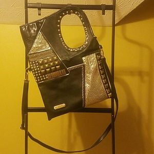NICOLE LEE STRIP/ HANDBAG REVERSIBLE