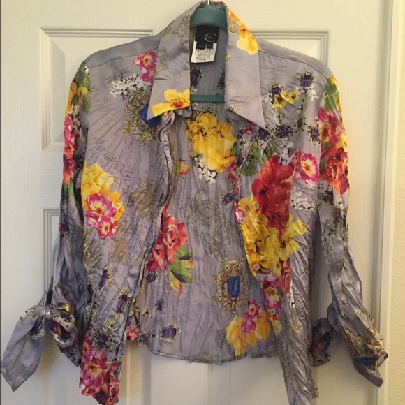 Just Cavalli Tops - Just Cavalli Button Down Blouse