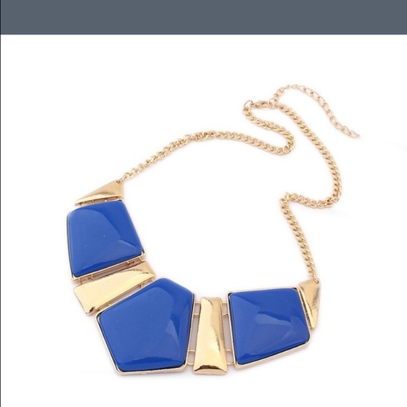 Blue/Gold necklace