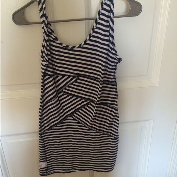 Blue and white dress