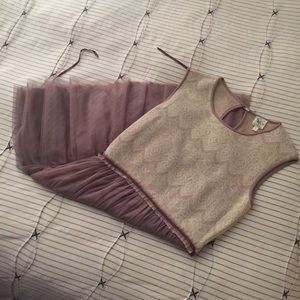 Anthropologie Tulle Lace Dress