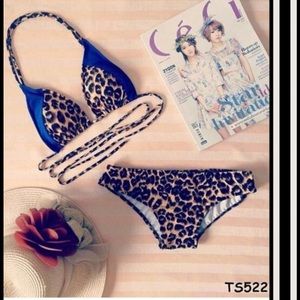 Cheeta print regular bikini