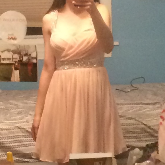 Macy's Dresses Macys Light Pink Semi Formal Dress Poshmark