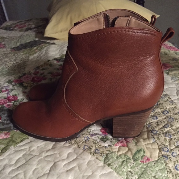 Genuine leather ankle boots