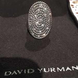 NWT David Yurman Cable Coil Ring with Diamonds