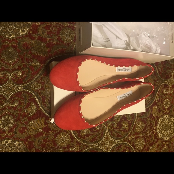 Coral Suede LK Bennett Loafers