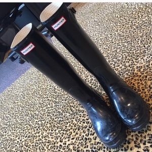 Hunter boots, classic black