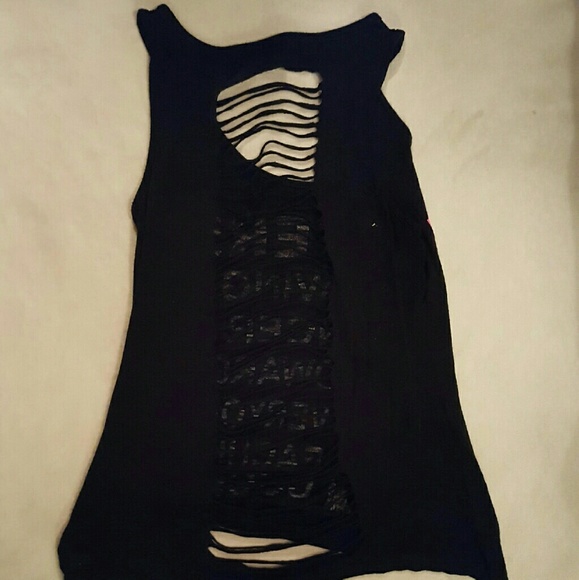 Distressed Bootcut jeans 5/6 and free tank - Picture 3 of 3