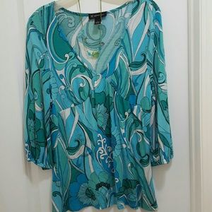 I.N.C. Paisley design top