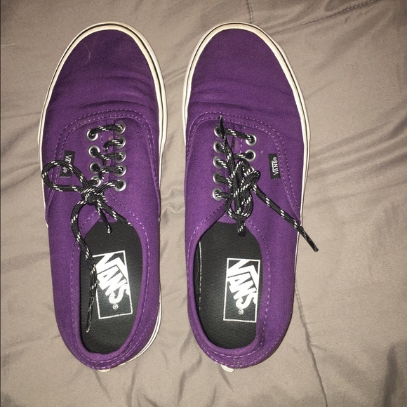 Purple vans.