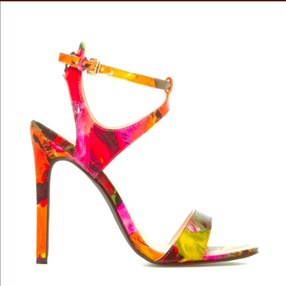 Shoe dazzle Floral Heels